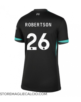Liverpool Andrew Robertson #26 Maglia Gara Trasferta Repliche 2024-25 Donna Maniche Corte